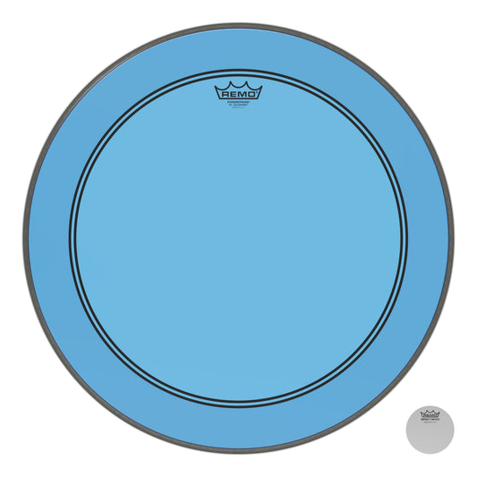 Remo Powerstroke P3 Colortone Blue 22 Inch Bass Drum Head