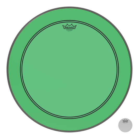 Remo Powerstroke P3 Colortone Green 22 Inch Bass Drum Head