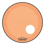 Remo Powerstroke P3 Colortone Orange 22 Inch Bass Drum Head w/5" Offset Hole