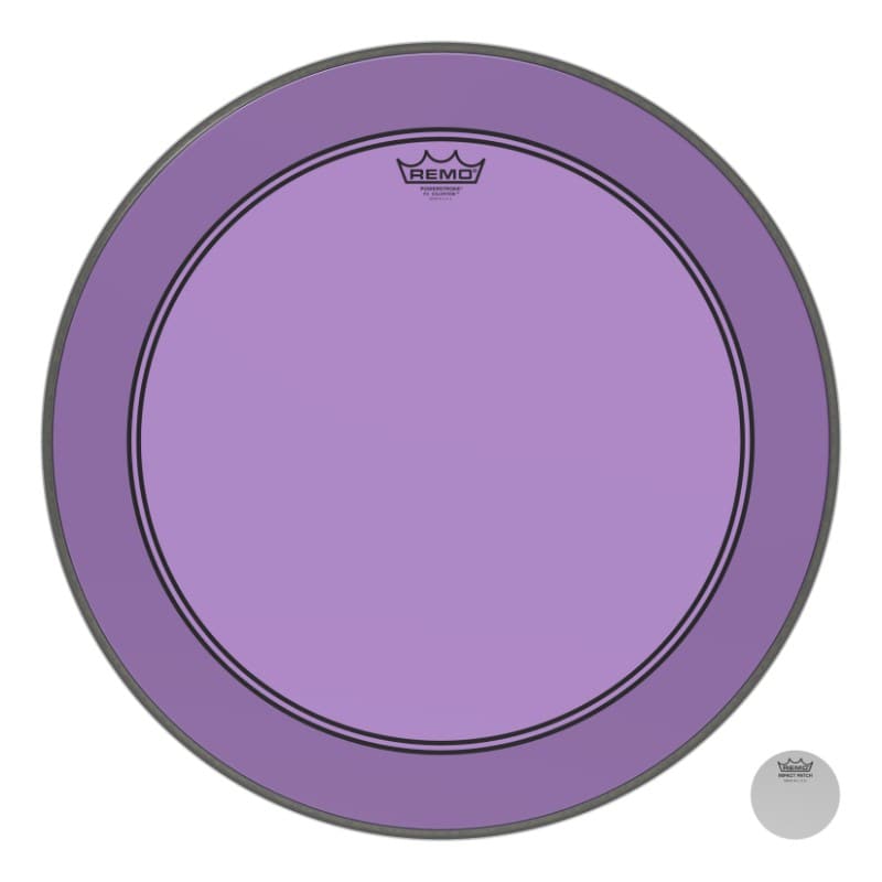 Remo Colortone Purple Powerstroke P3 Colortone 22 Inch Bass Drum Head