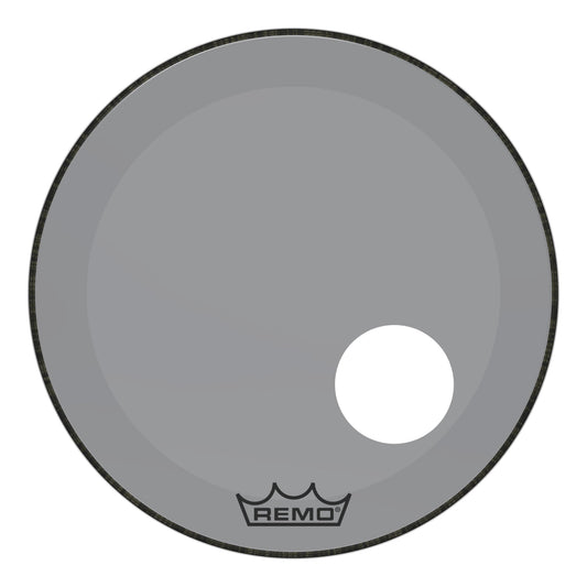 Remo Powerstroke P3 Colortone Smoke 22 Inch Bass Drum Head w/5" Offset Hole