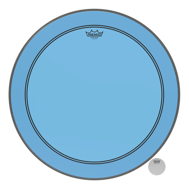 Remo Powerstroke P3 Colortone Blue 24 Inch Bass Drum Head