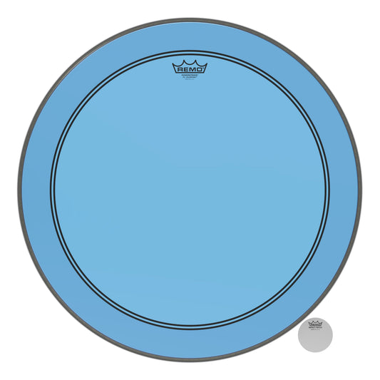 Remo Powerstroke P3 Colortone Blue 24 Inch Bass Drum Head
