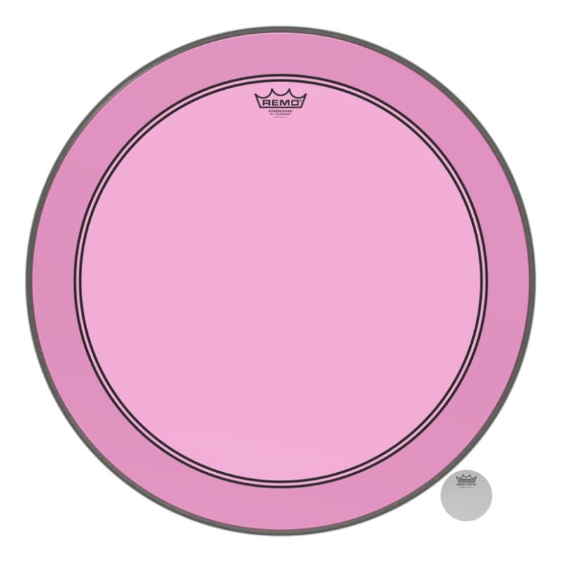 Remo Colortone Pink Powerstroke P3 Colortone 24 Inch Bass Drum Head