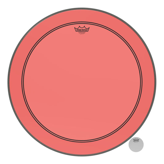 Remo Powerstroke P3 Colortone Red 24 Inch Bass Drum Head