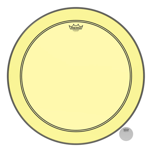 Remo Powerstroke P3 Colortone Yellow 24 Inch Bass Drum Head