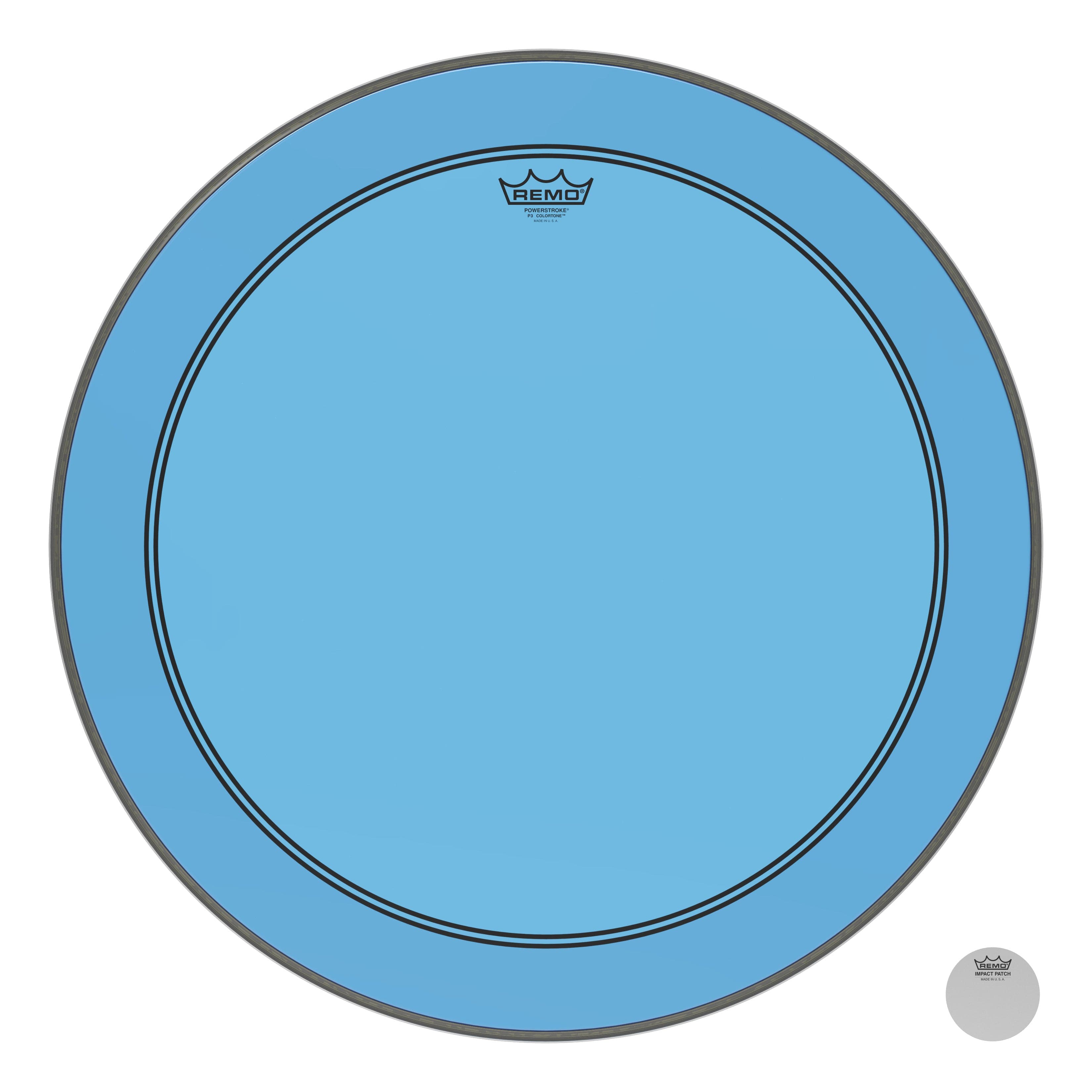 Remo Powerstroke P3 Colortone Blue 26 Inch Bass Drum Head