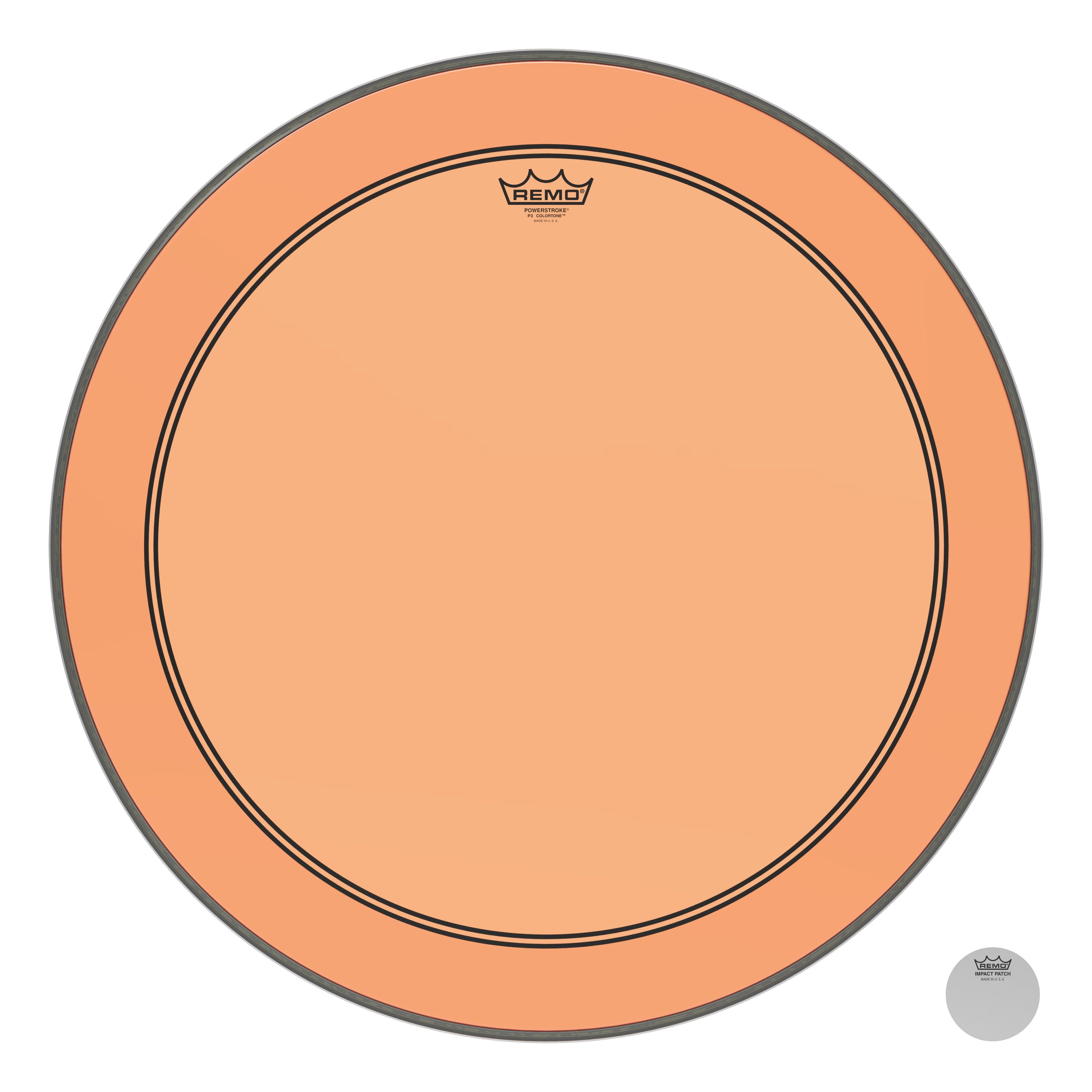Remo Powerstroke P3 Colortone Orange 26 Inch Bass Drum Head