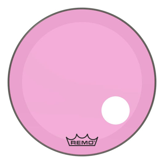 Remo Colortone Pink Powerstroke P3 Colortone 26 Inch Bass Drum Head w/5" Offset Hole