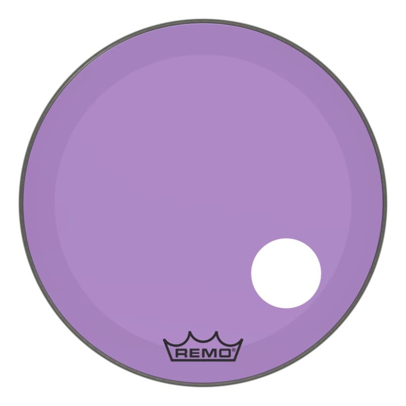 Remo Colortone Purple Powerstroke P3 Colortone 26 Inch Bass Drum Head w/5" Offset Hole