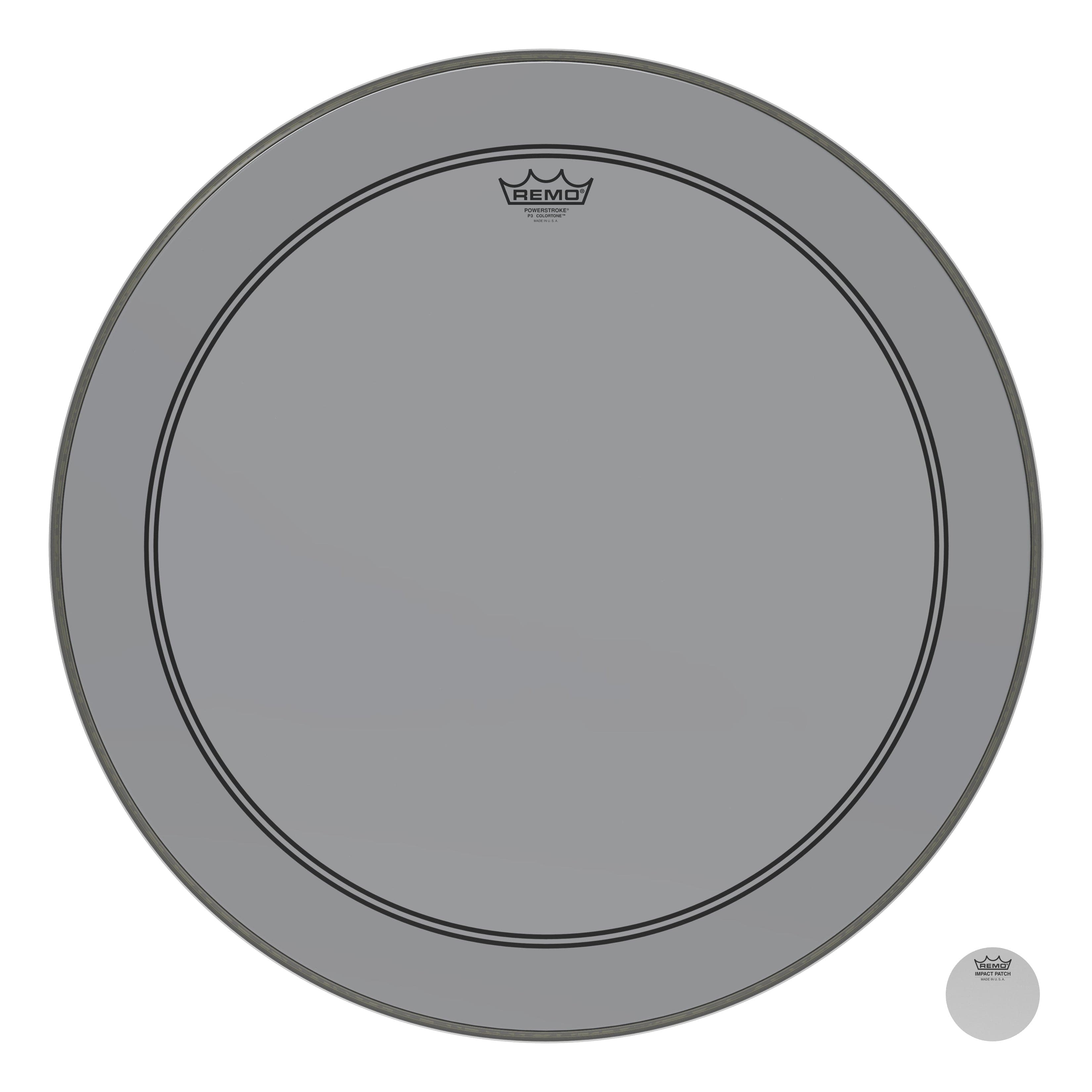 Remo Powerstroke P3 Colortone Smoke 26 Inch Bass Drum Head
