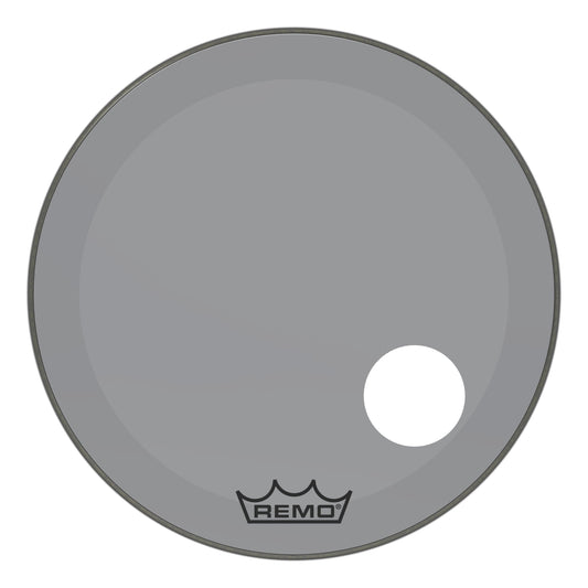 Remo Powerstroke P3 Colortone Smoke 26 Inch Bass Drum Head w/5" Offset Hole