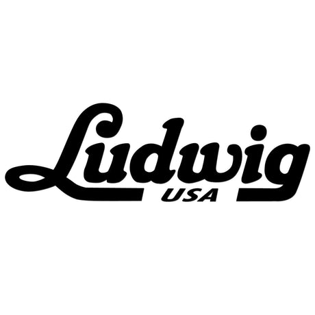 Ludwig Bass Drum Logo Sticker - Script Logo Decal - P4042