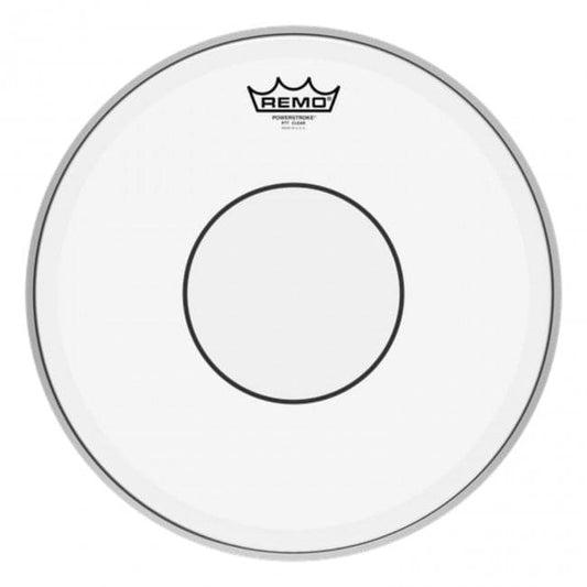 Remo Batter, Powerstroke 77, Clear, 14, Clear Dot