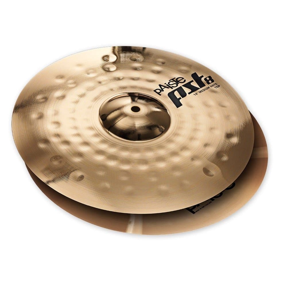 Paiste PST 8 Reflector Medium Hi Hat Cymbals 14"
