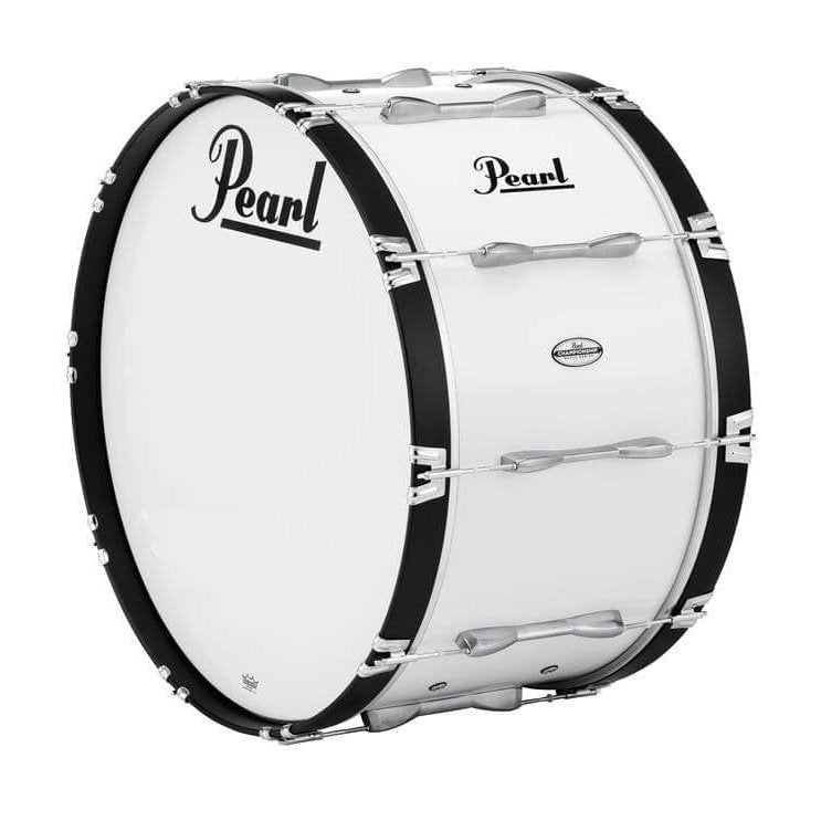 Pearl Marching Percussion: 30X16 Championship Maple Marching Bass Drum #33 - Pure White