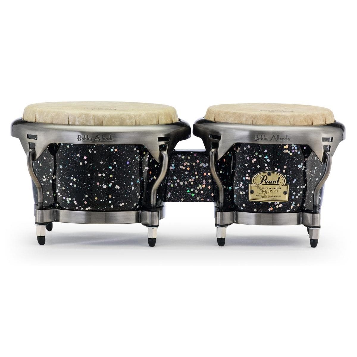 Pearl Bobby Allende Signature Fiberglass 7&8.5"  Bongos with Confetti Finish