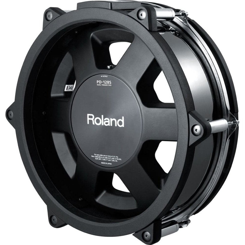 Roland PD-128S-BC 12 Inch Dual Trigger Mesh V-Pad - Black Chrome Finish