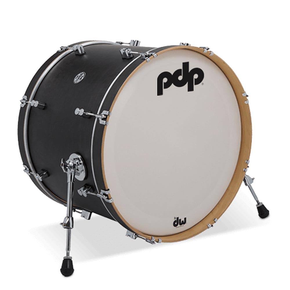 PDP Concept Maple Classic Wood Hoop Drums : 22x16 Bass Drum Ebony Stain