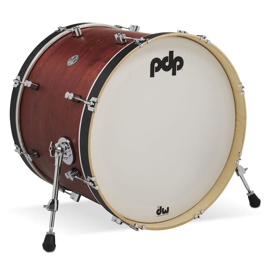 PDP Concept Classic 16x22 Kick, Oxblood Satin