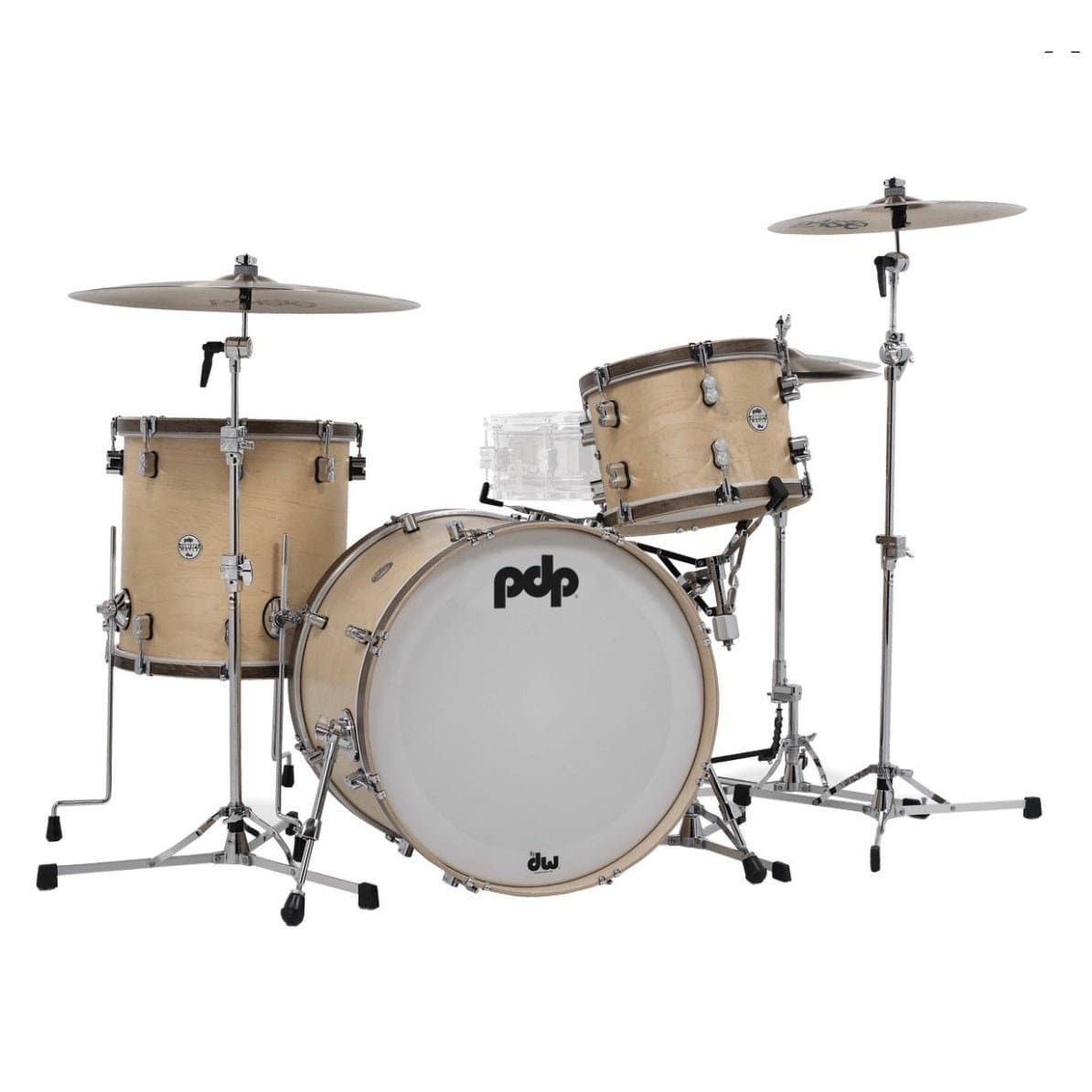 PDP Classic 3pc Drum Set Natural/Walnut Hoop