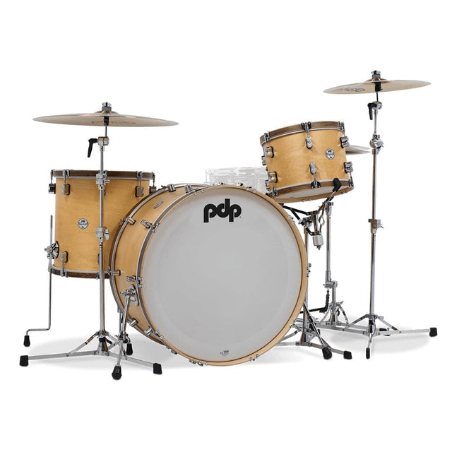 PDP Classic 3pc Drum Set Natural/Walnut Hoop