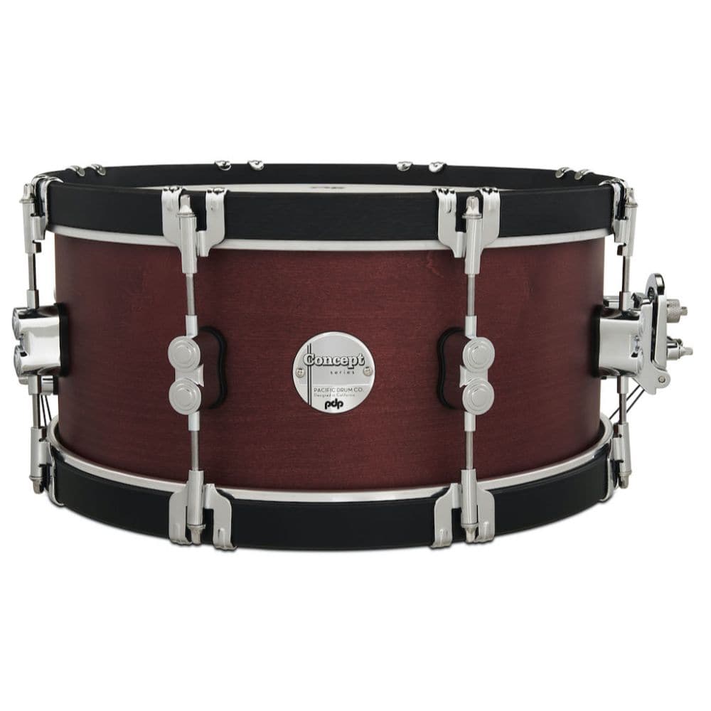 PDP Concept Maple Classic Snare Drum 14x6.5 - Ox Blood/Ebony Hoops