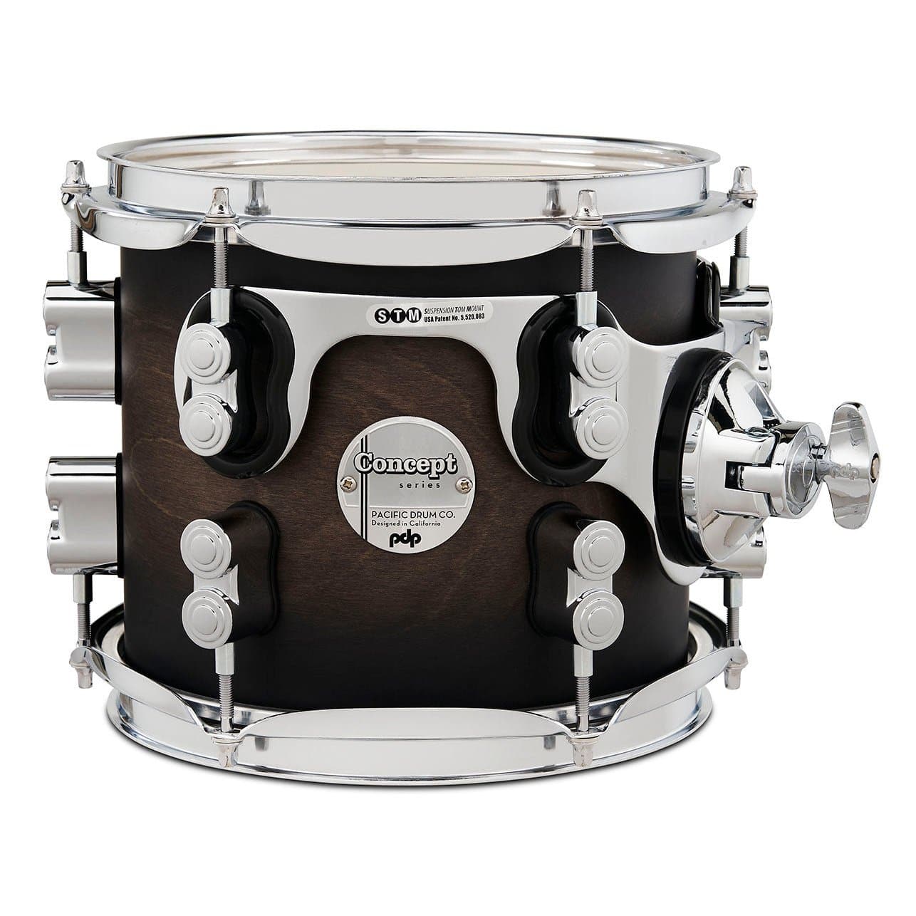 PDP Concept Maple Tom 8x7 Satin Charcoal Burst