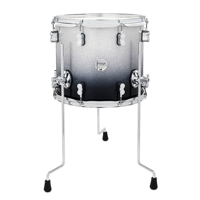 PDP Concept Maple Floor Tom 14x12 Silver To Black Fade