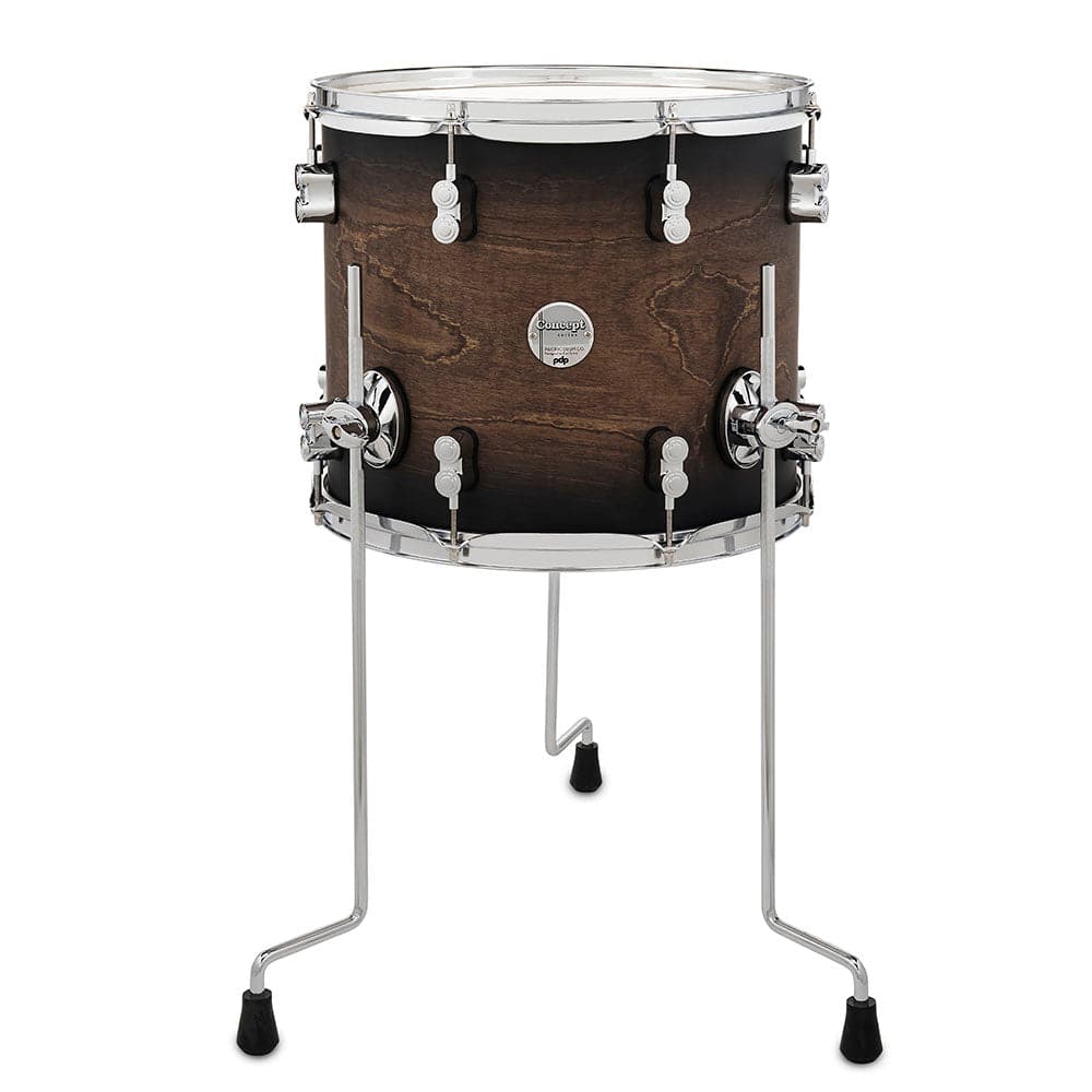 PDP Concept Maple Floor Tom 14x12 Satin Charcoal Burst