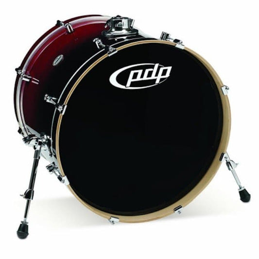 PDP Concept Maple Bass Drum - 22x18 - Red To Black Fade