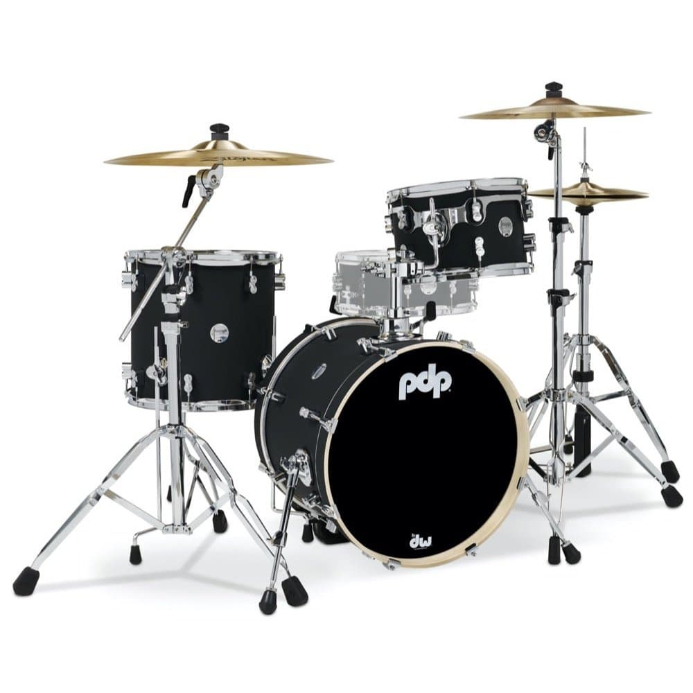 PDP Concept Maple 3pc Bop Drum Set - Satin Black