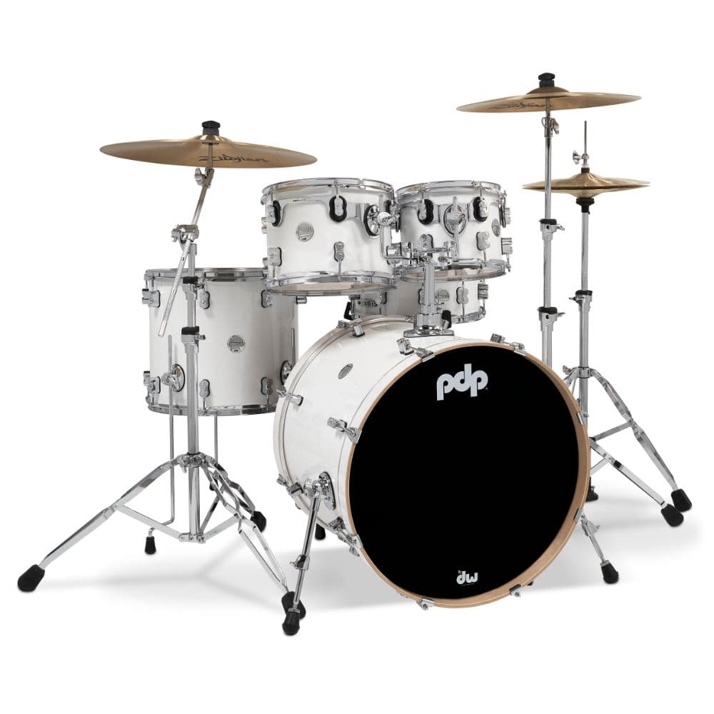 PDP Concept Maple : Pearlescent White - Chrome Hardware 5 Pcs