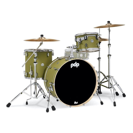 PDP Concept Maple 3pc Rock Drum Set - Satin Olive