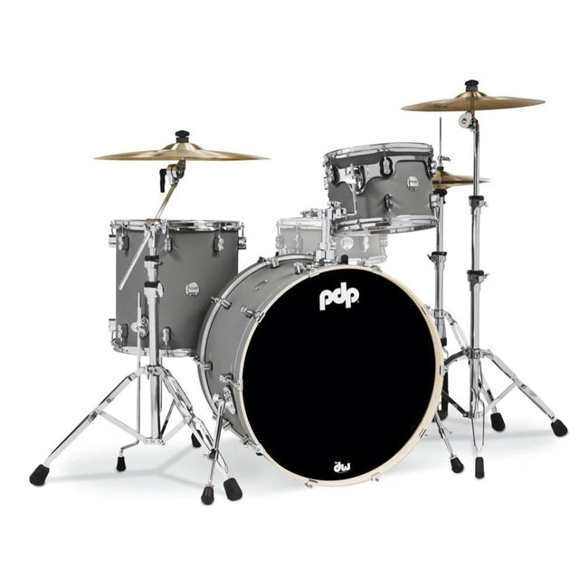 PDP Concept Maple 3pc Rock Drum Set - Satin Pewter