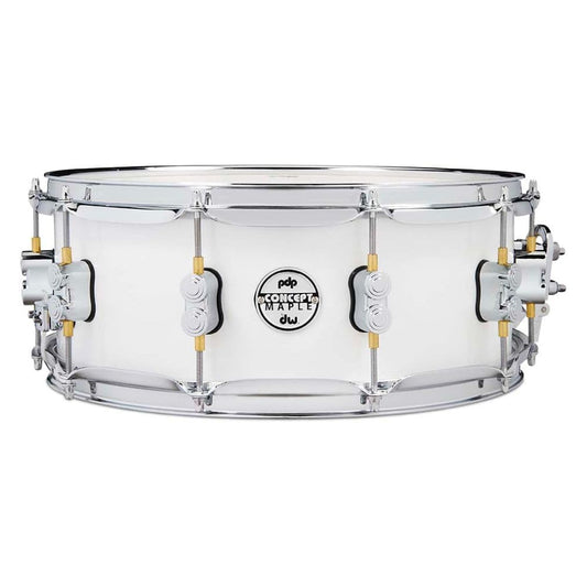 PDP Concept Series Maple Snare, 5.5x14, Pearlescent White w/Chrome Hw