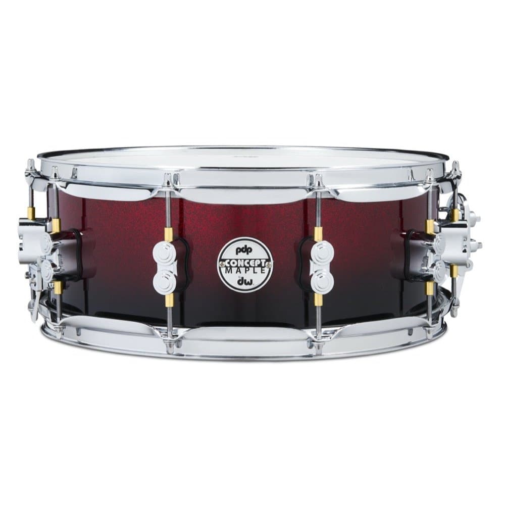 PDP Concept Maple Snare Drum 14x5.5 Red to Black Fade