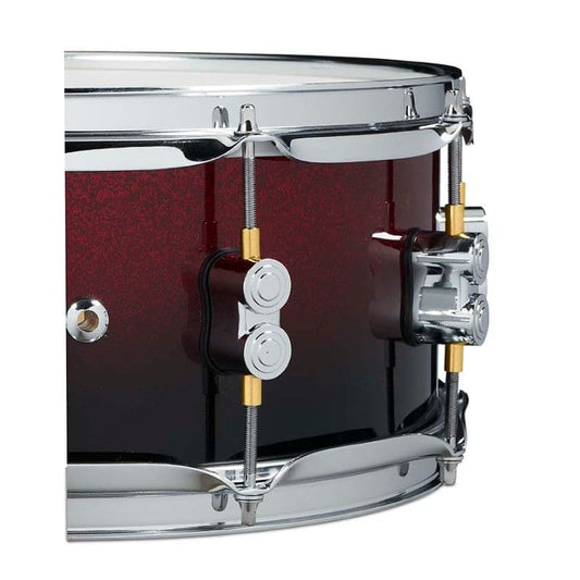 PDP Concept Maple Snare Drum 14x5.5 Red to Black Fade