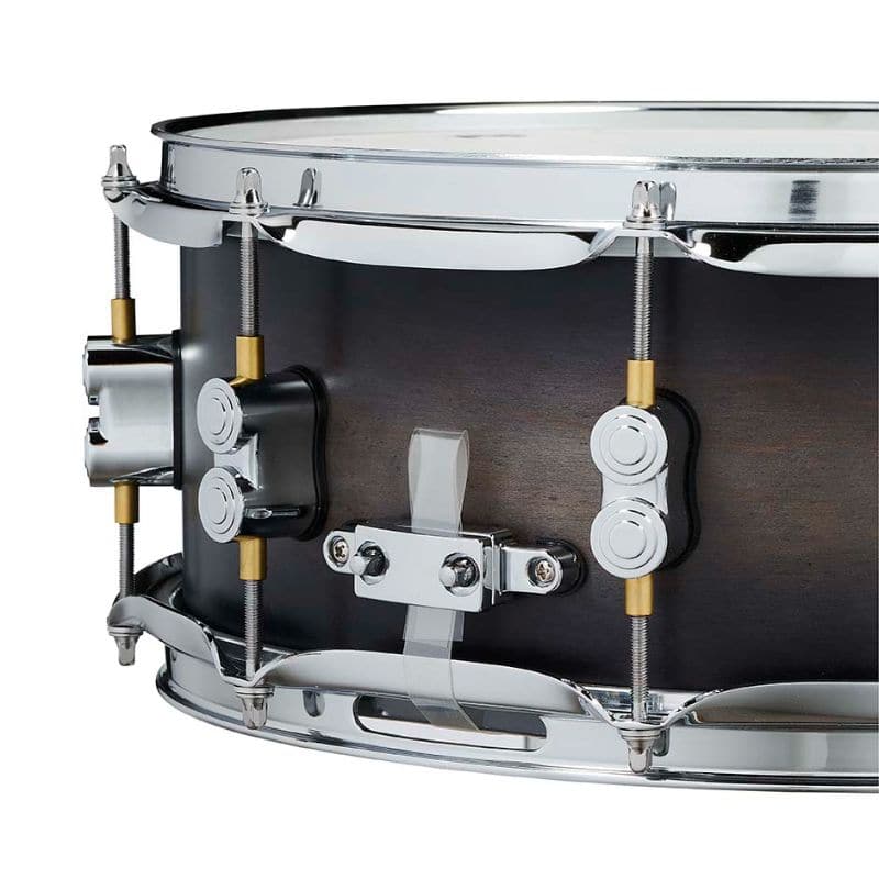 PDP Concept Series Maple Snare, 5.5x14, Satin Charcoal Burst w/Chrome Hw
