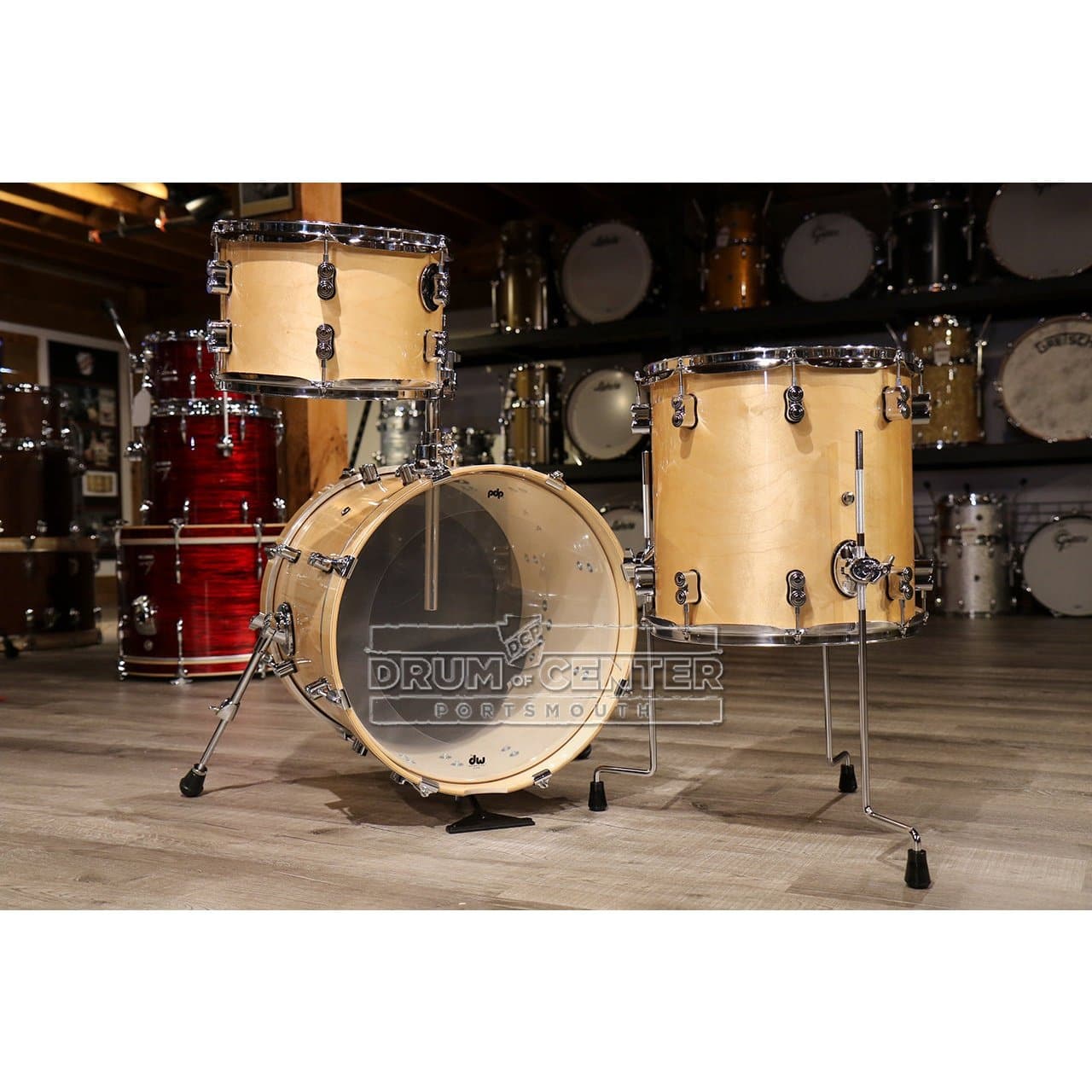 PDP Concept Maple 3pc Bop Drum Set - Natural