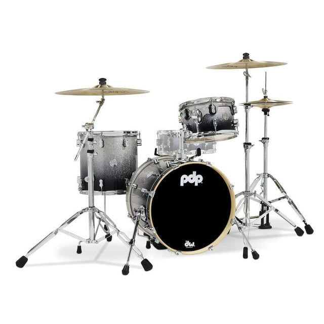 PDP Concept Maple 3pc Bop Drum Set Silver/Black Fade