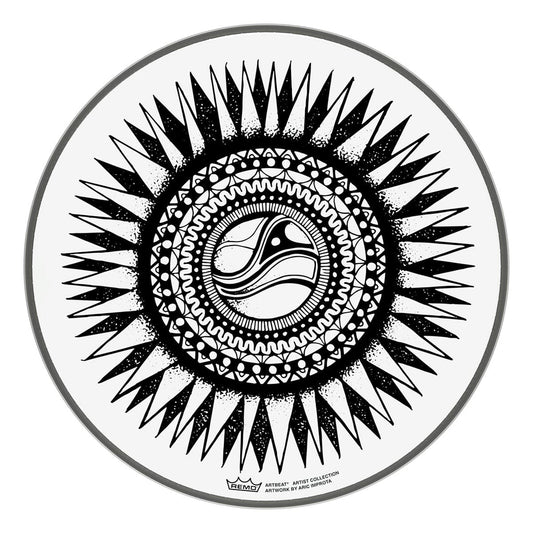 Remo ARTBEAT Artist Collection Clear Drumhead - Aric Improta New Sun 10"