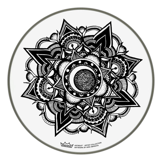 Remo ARTBEAT Artist Collection Drumhead - Aric Improta Nocturnal Bloom 14"