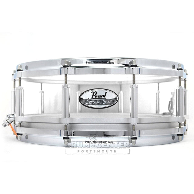 Pearl Crystal Beat Acrylic Free Floating Snare Drum 14x5 Ultra Clear