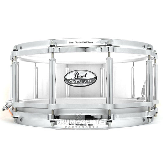 Pearl Crystal Beat Acrylic Free Floating Snare Drum 14x6.5 Ultra Clear
