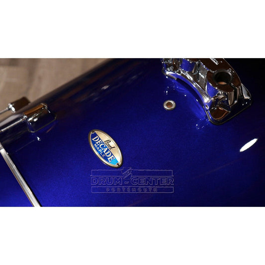 Pearl Decade Maple 18x14 Bass Drum With Mount - Kobalt Blue Fade