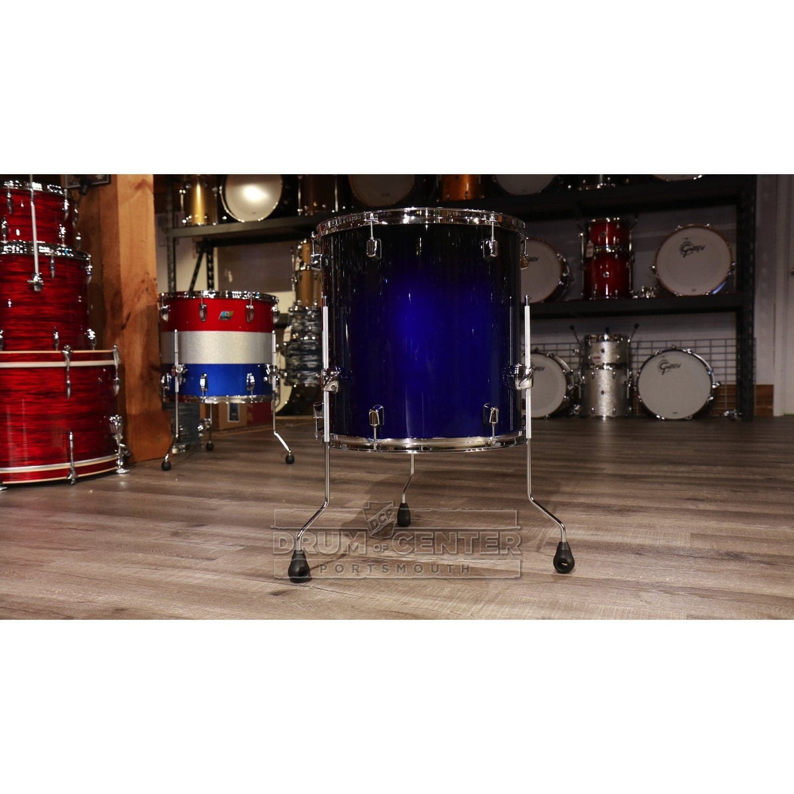 Pearl Decade Maple 14x14 Floor Tom- Kobalt Blue Fade