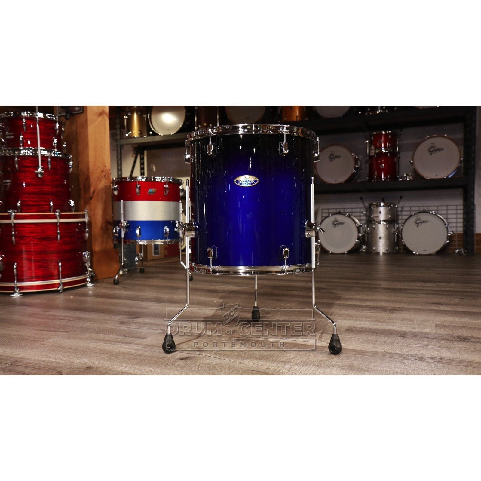 Pearl Decade Maple 16x16 Floor Tom- Kobalt Blue Fade