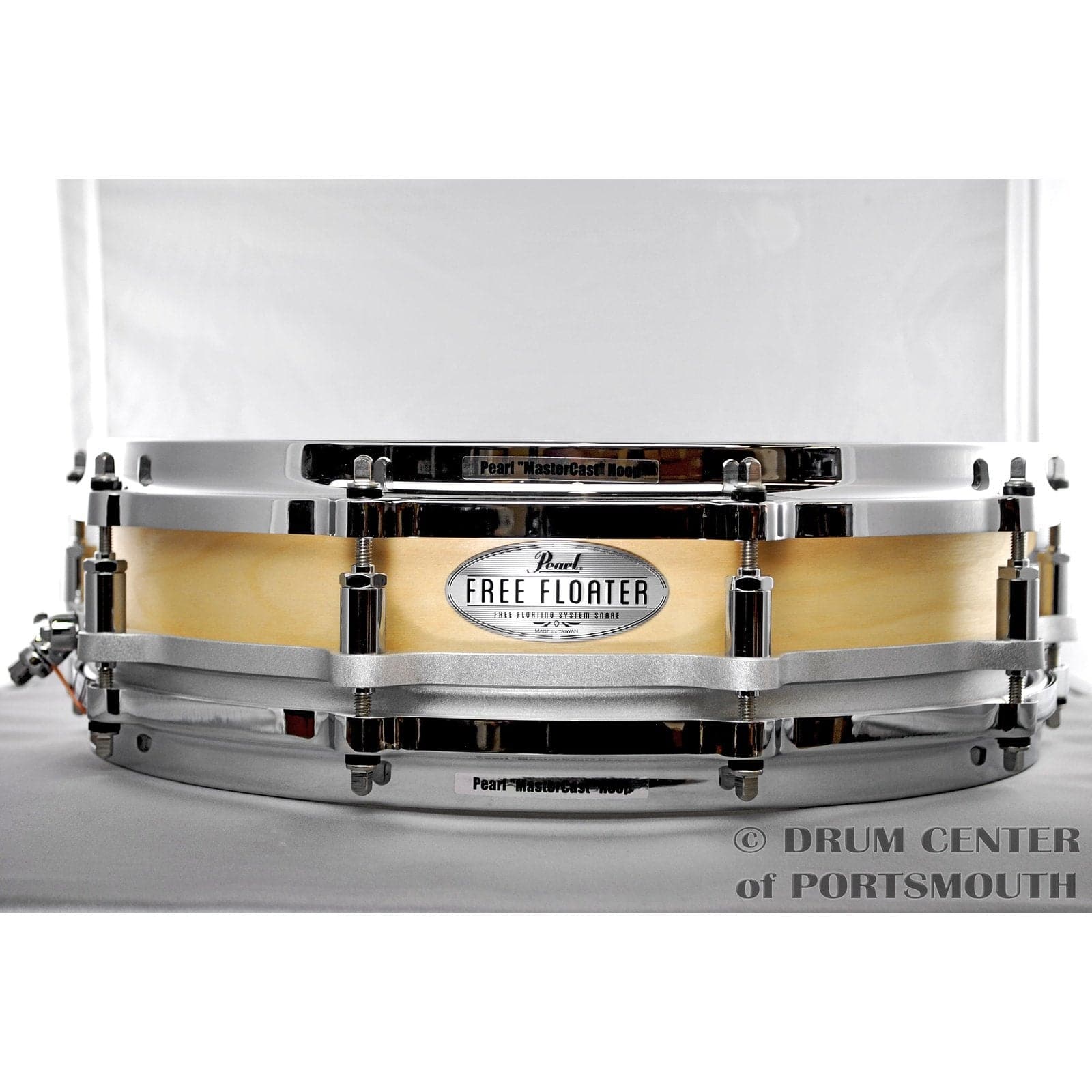 .com: Pearl FTBR1450 14 x 5 Inches Free Floater Snare Drum
