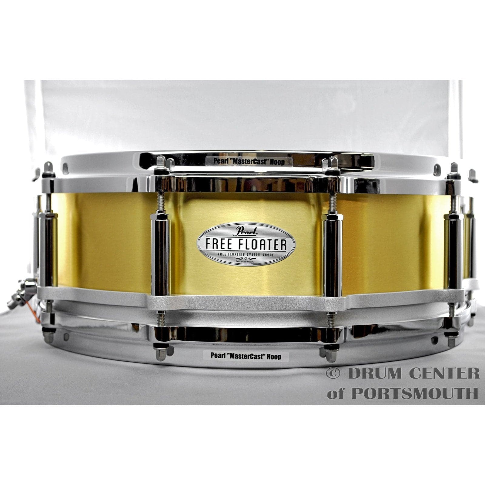 Pearl FTBR1450 14 x 5 Inches Free Floater Snare Drum - Brass